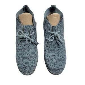 Hush Puppies Women's Cyra Catelyn Blue Chukka Boots Size 9.5M 51225-2772